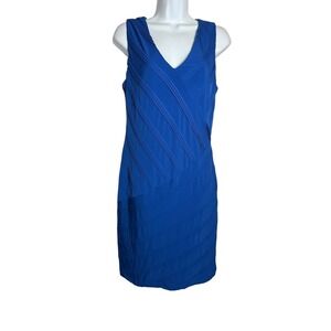 Calvin Klein Dress Size 12 Sapphire‎ Blue Sheath Dress Sleeveless Career 💙